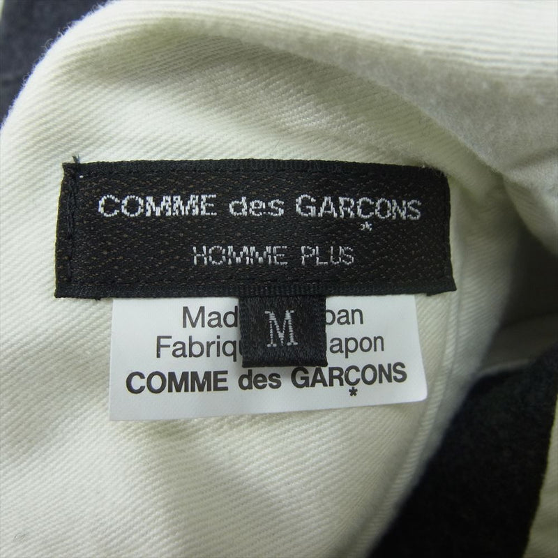 COMME des GARCONS HOMME PLUS コムデギャルソンオムプリュス 22AW PJ-P054 リラックスフィット ウール ロングパンツ グレー系 M【美品】【中古】