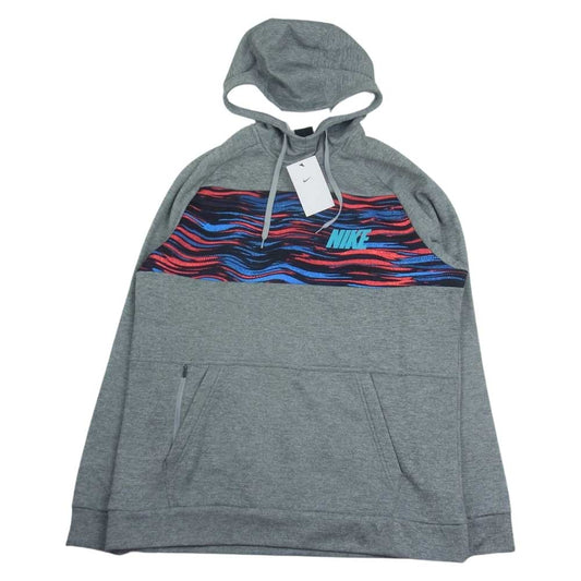 NIKE ナイキ DM1089-063 DRY-FIT プリント パーカー グレー系 L【極上美品】【中古】