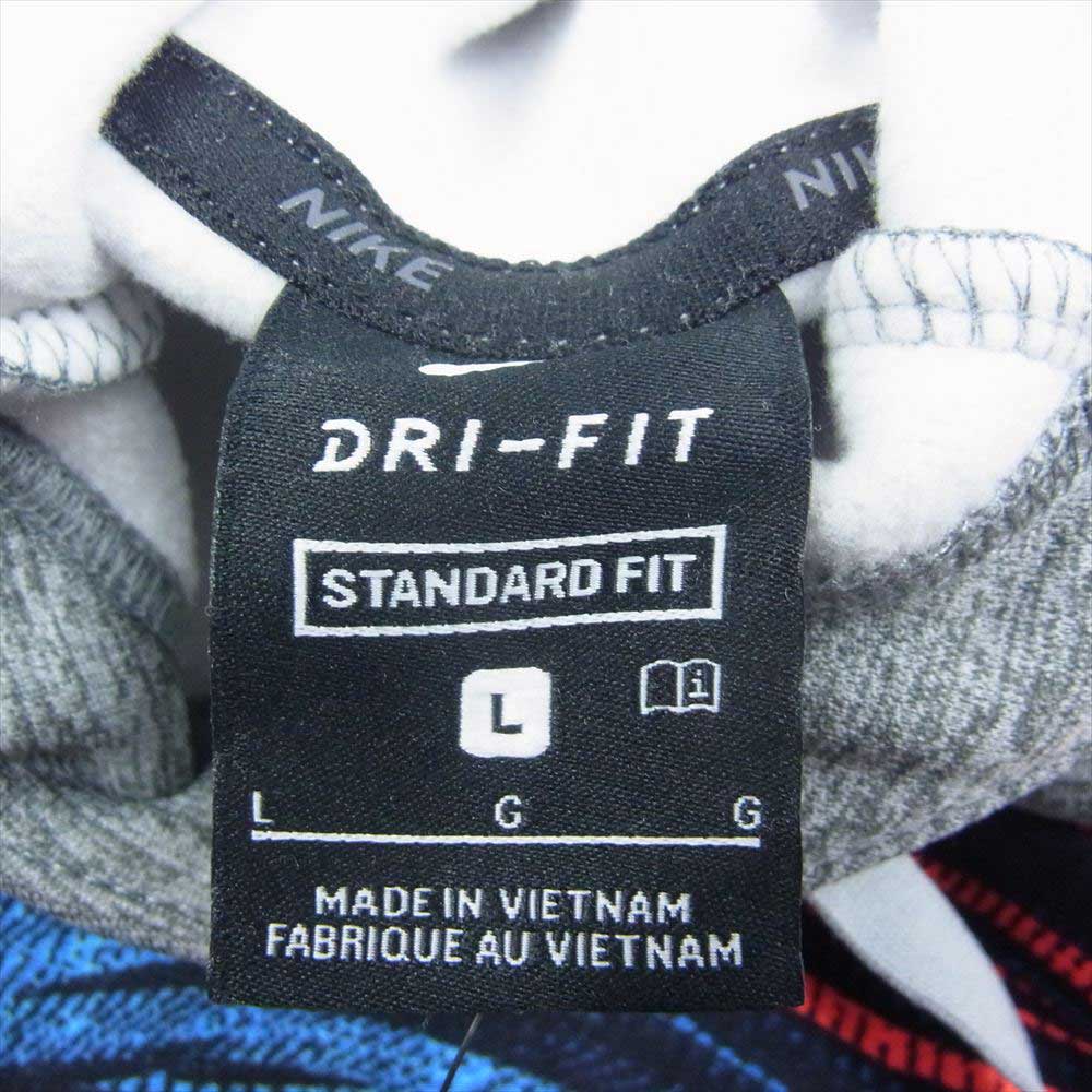 NIKE ナイキ DM1089-063 DRY-FIT プリント パーカー グレー系 L【極上美品】【中古】