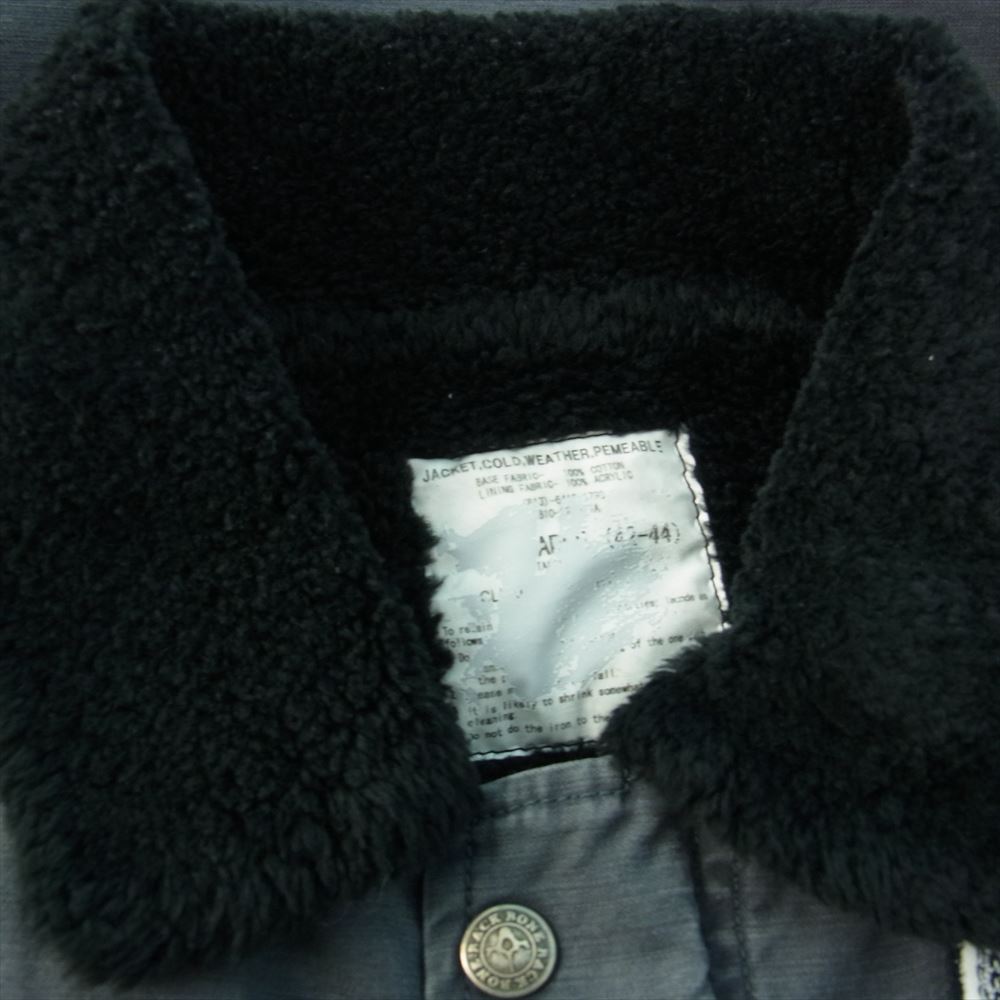 BACKBONE バックボーン BB10FW-B11 ロゴ 刺繍 ボア ミリタリー ジャケット グレー グレー系 L【中古】