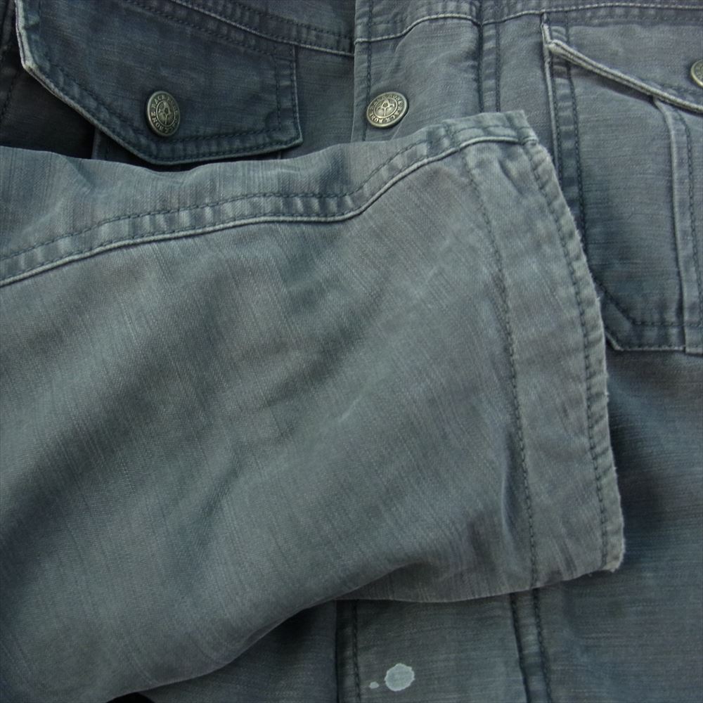 BACKBONE バックボーン BB10FW-B11 ロゴ 刺繍 ボア ミリタリー ジャケット グレー グレー系 L【中古】