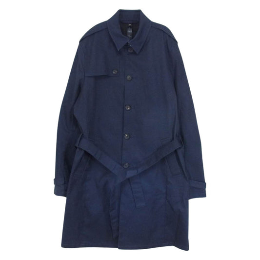 wjk ダブルジェイケイ 1824 cf39i single trench トレンチ コート ネイビー系 XL【中古】
