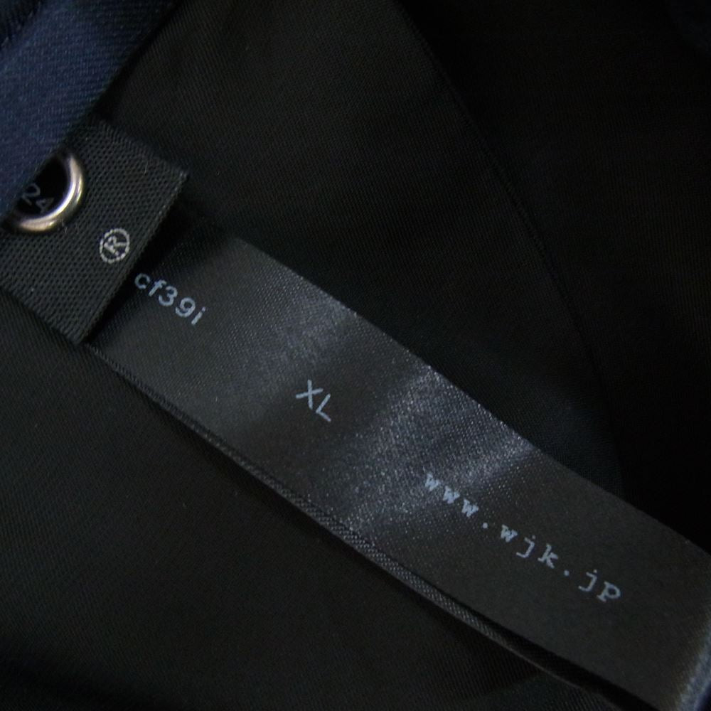 wjk ダブルジェイケイ 1824 cf39i single trench トレンチ コート ネイビー系 XL【中古】