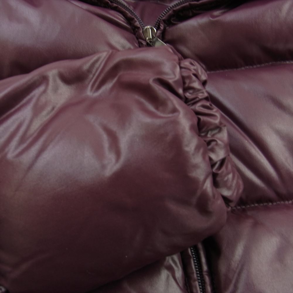 DUVETICA デュベティカ D.030.04.MFN-1001R 国内正規品 ADHARA アダラ ファー フーディ ナイロン ダウン ジャケット ワインレッド系 38【中古】