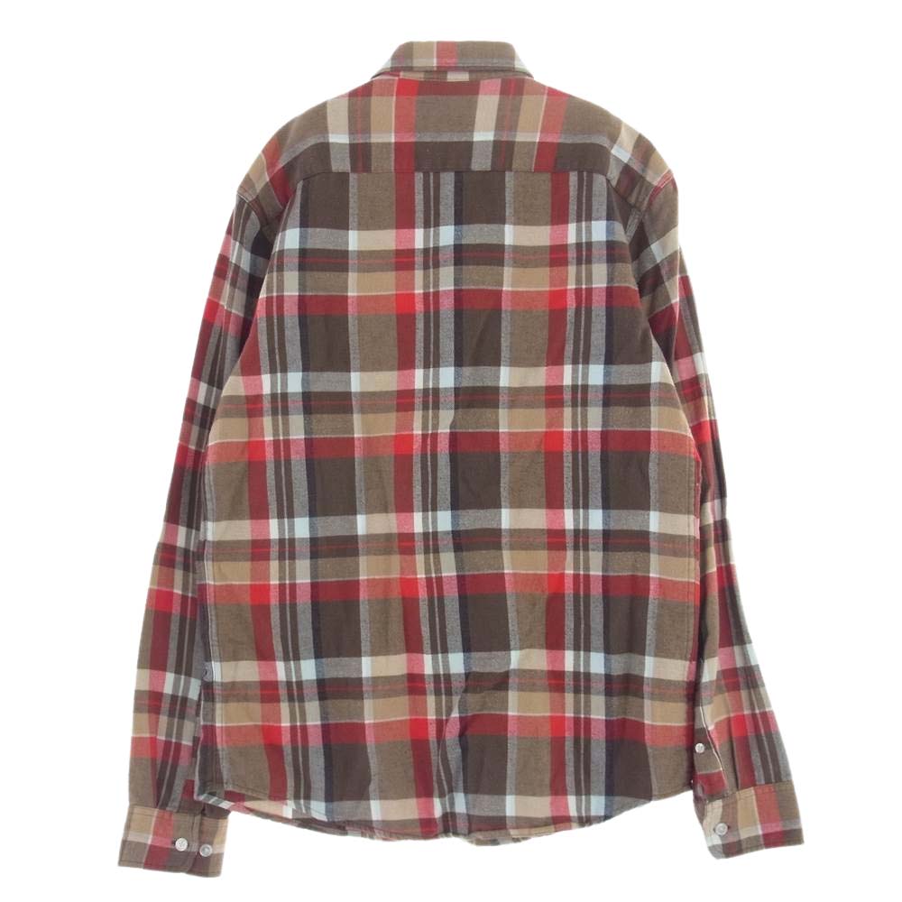 Supreme シュプリーム コットン  ネルチェック ネルシャツ 長袖シャツ ブラウン系 マルチカラー系 S【中古】