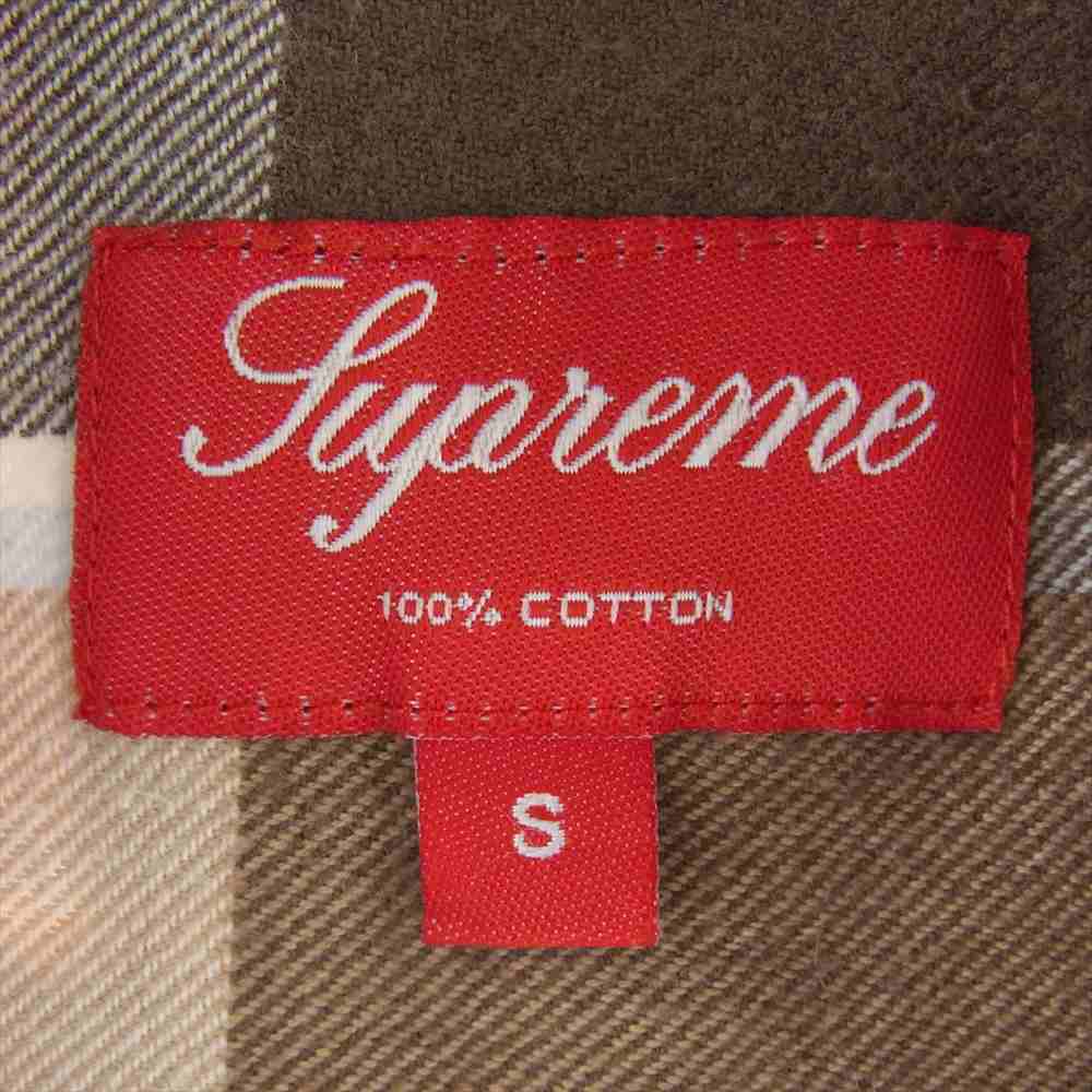 Supreme シュプリーム コットン  ネルチェック ネルシャツ 長袖シャツ ブラウン系 マルチカラー系 S【中古】