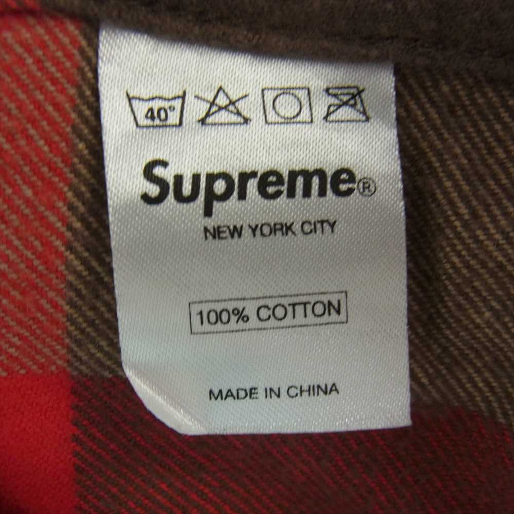 Supreme シュプリーム コットン  ネルチェック ネルシャツ 長袖シャツ ブラウン系 マルチカラー系 S【中古】