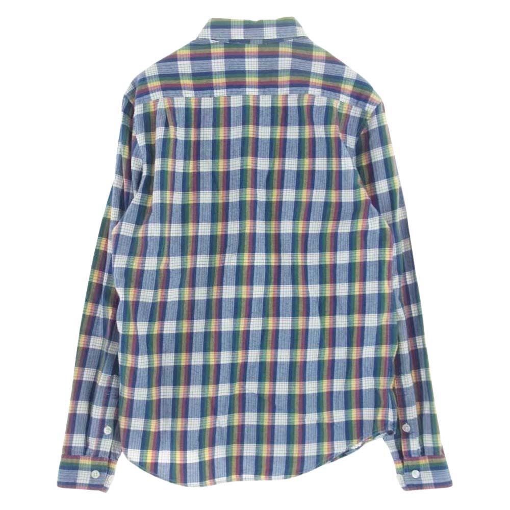 Supreme シュプリーム コットン ネルチェック ネルシャツ 長袖シャツ ブルー系 マルチカラー系 S【中古】