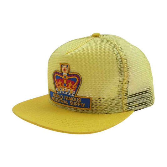 Supreme シュプリーム WORLD FAMOUS INDUSTRIAL SUPPLY ワッペン メッシュ キャップ イエロー系【中古】