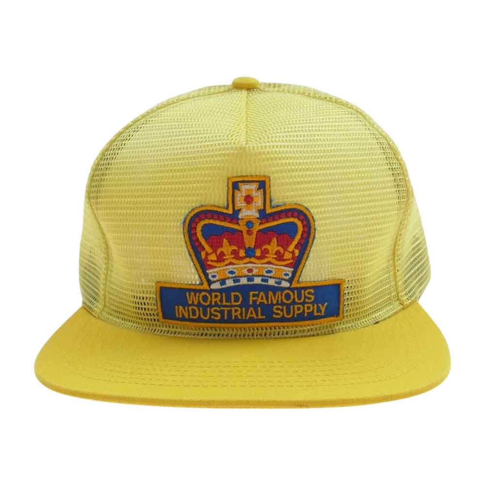 Supreme シュプリーム WORLD FAMOUS INDUSTRIAL SUPPLY ワッペン メッシュ キャップ イエロー系【中古】