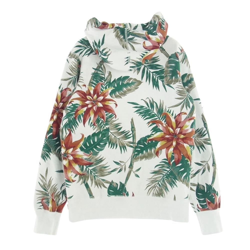 Supreme シュプリーム 12SS Floral Pullover フローラル 花柄 プルオーバー パーカー ホワイト系 S【中古】