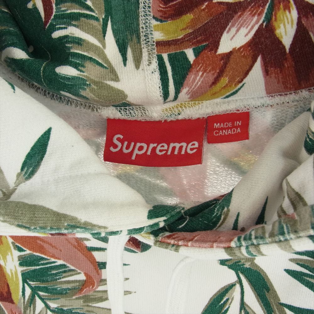 Supreme シュプリーム 12SS Floral Pullover フローラル 花柄 プルオーバー パーカー ホワイト系 S【中古】