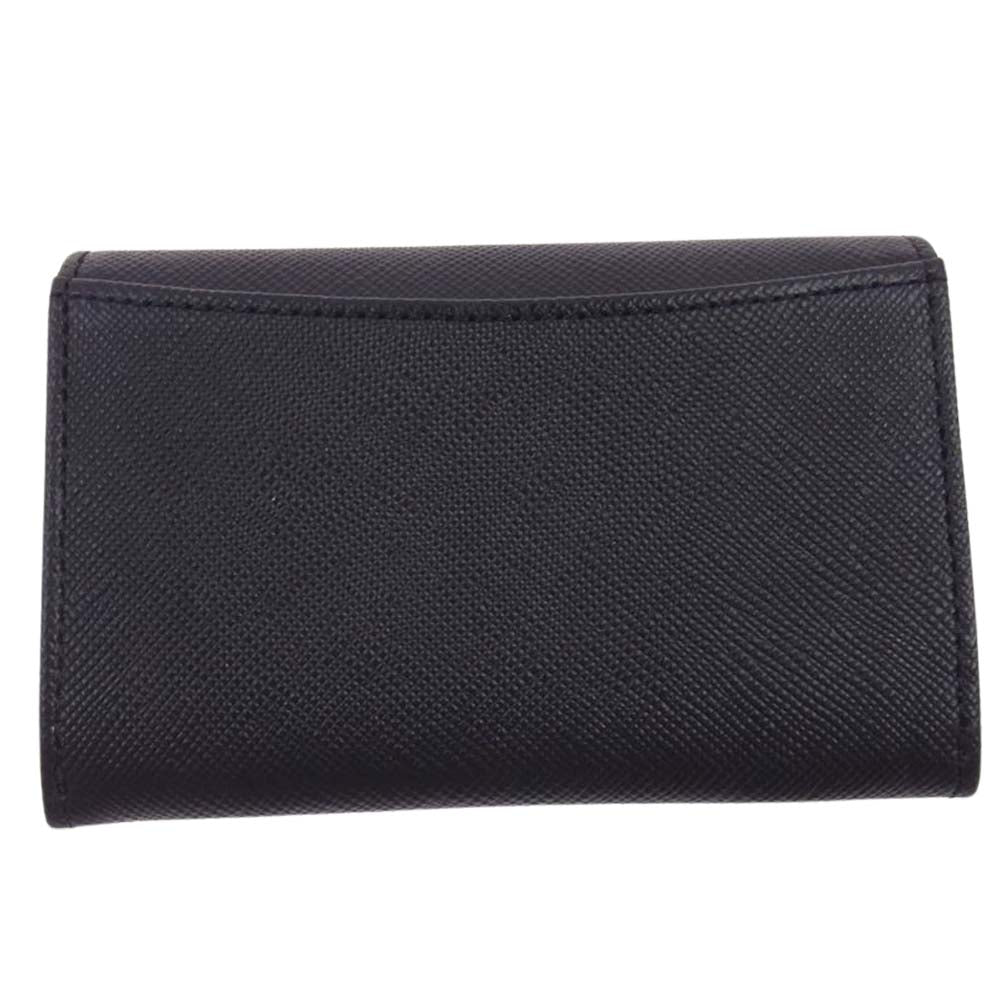 LANVIN en Bleu ランバンオンブルー 480114 リュクサンブール 牛革 名刺入れ カードケース ブラック系【新古品】【未使用】【中古】