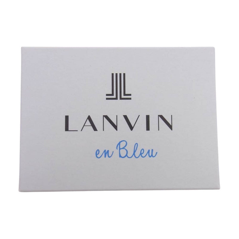 LANVIN en Bleu ランバンオンブルー 480114 リュクサンブール 牛革 名刺入れ カードケース ブラック系【新古品】【未使用】【中古】