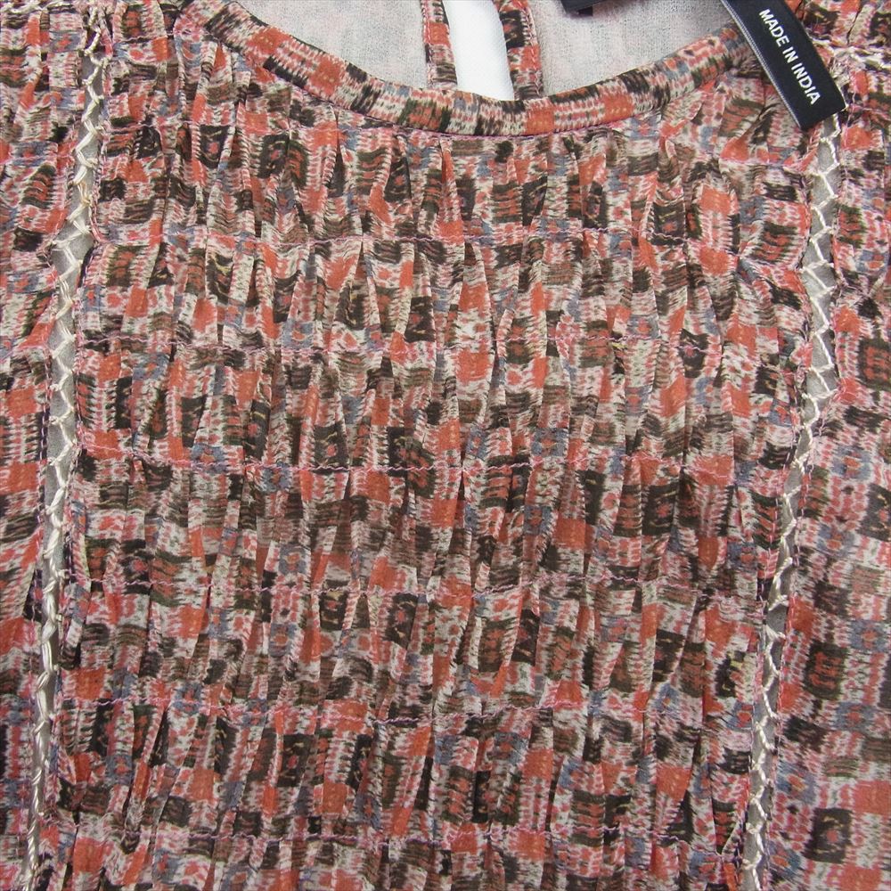 ISABEL MARANT イザベルマラン 花柄 フラワー ワンピース ブラウス レッド系 34【中古】