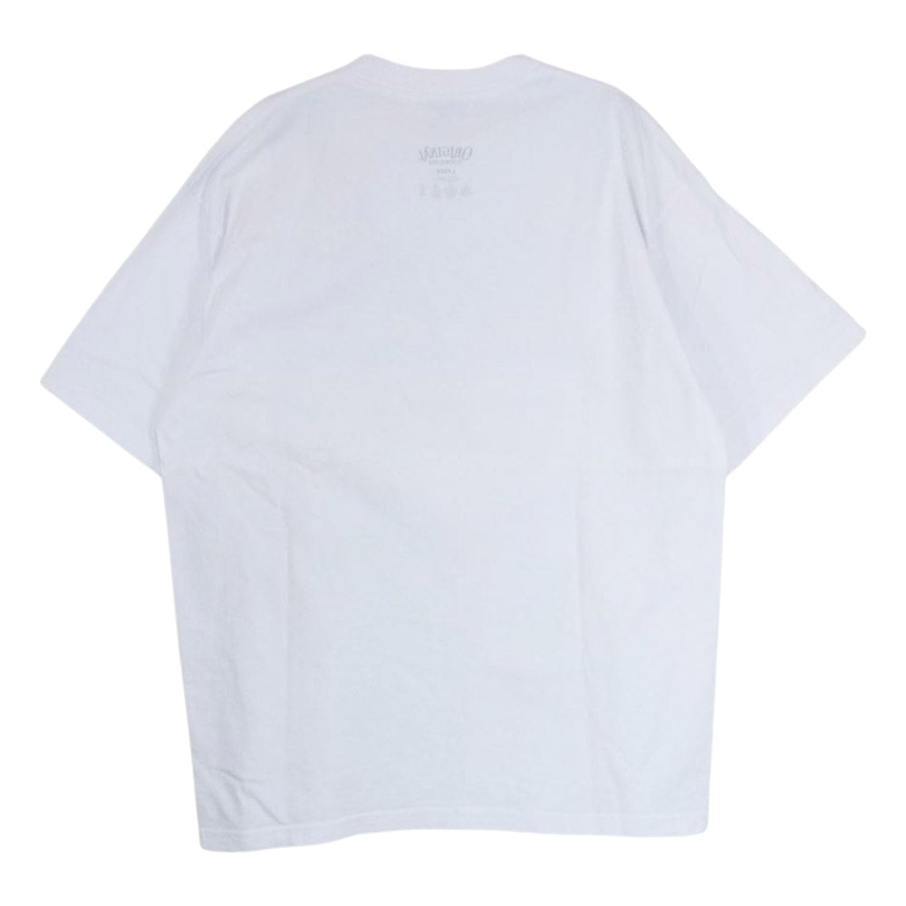 TENDERLOIN テンダーロイン 17SS Racing PRO CLUB ボディ レーシング ロゴ ヘビー クルーネック 半袖 Tシャツ ホワイト系 L【中古】