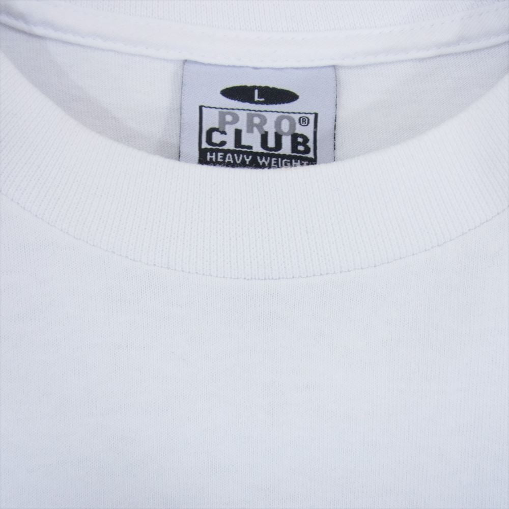 TENDERLOIN テンダーロイン 17SS Racing PRO CLUB ボディ レーシング ロゴ ヘビー クルーネック 半袖 Tシャツ ホワイト系 L【中古】