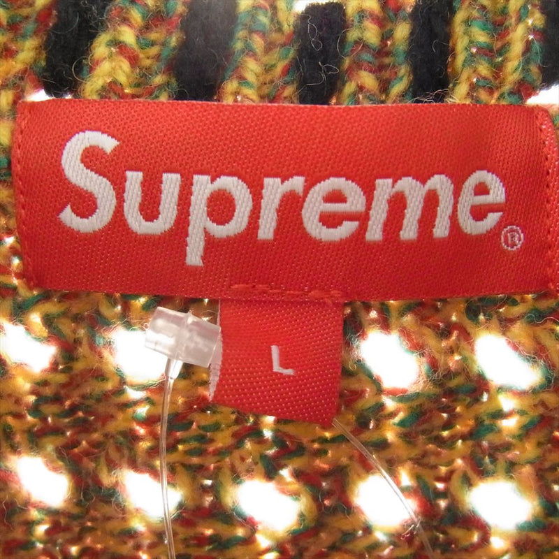 Supreme シュプリーム 23SS Quilt Stitch Sweater キルト ステッチ セーター ニット マルチカラー系 L【新古品】【未使用】【中古】