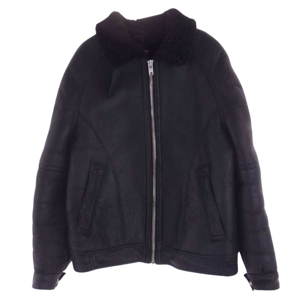 Supreme シュプリーム 16AW × Schott ショット Shearling Bomber Jacket シアリング ボンバー ジャケット ブラック系 S【中古】