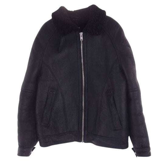 Supreme シュプリーム 16AW × Schott ショット Shearling Bomber Jacket シアリング ボンバー ジャケット ブラック系 S【中古】