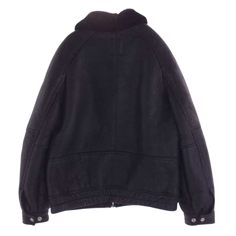 Supreme シュプリーム 16AW × Schott ショット Shearling Bomber Jacket シアリング ボンバー ジャケット ブラック系 S【中古】