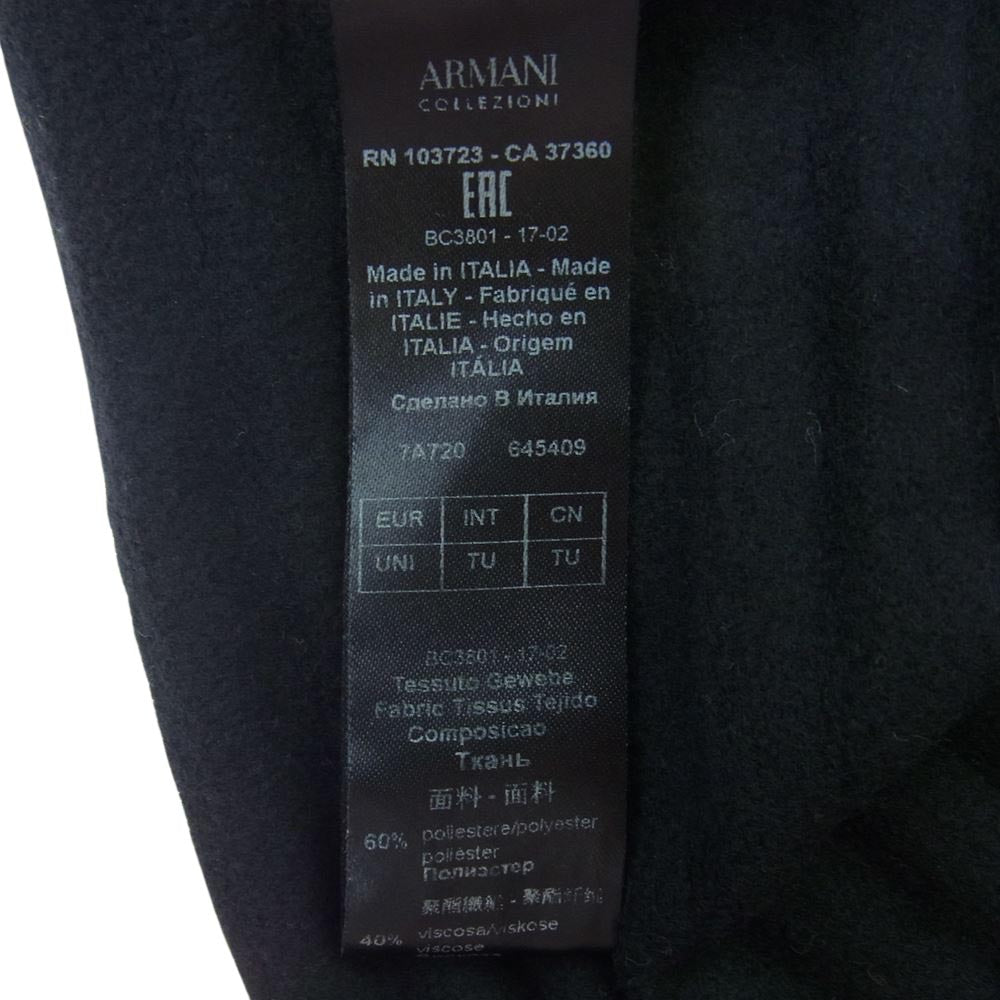 ARMANI COLLEZIONI アルマーニコレッツォーニ BC3801-17-02 マフラー ストール ブラック系【中古】