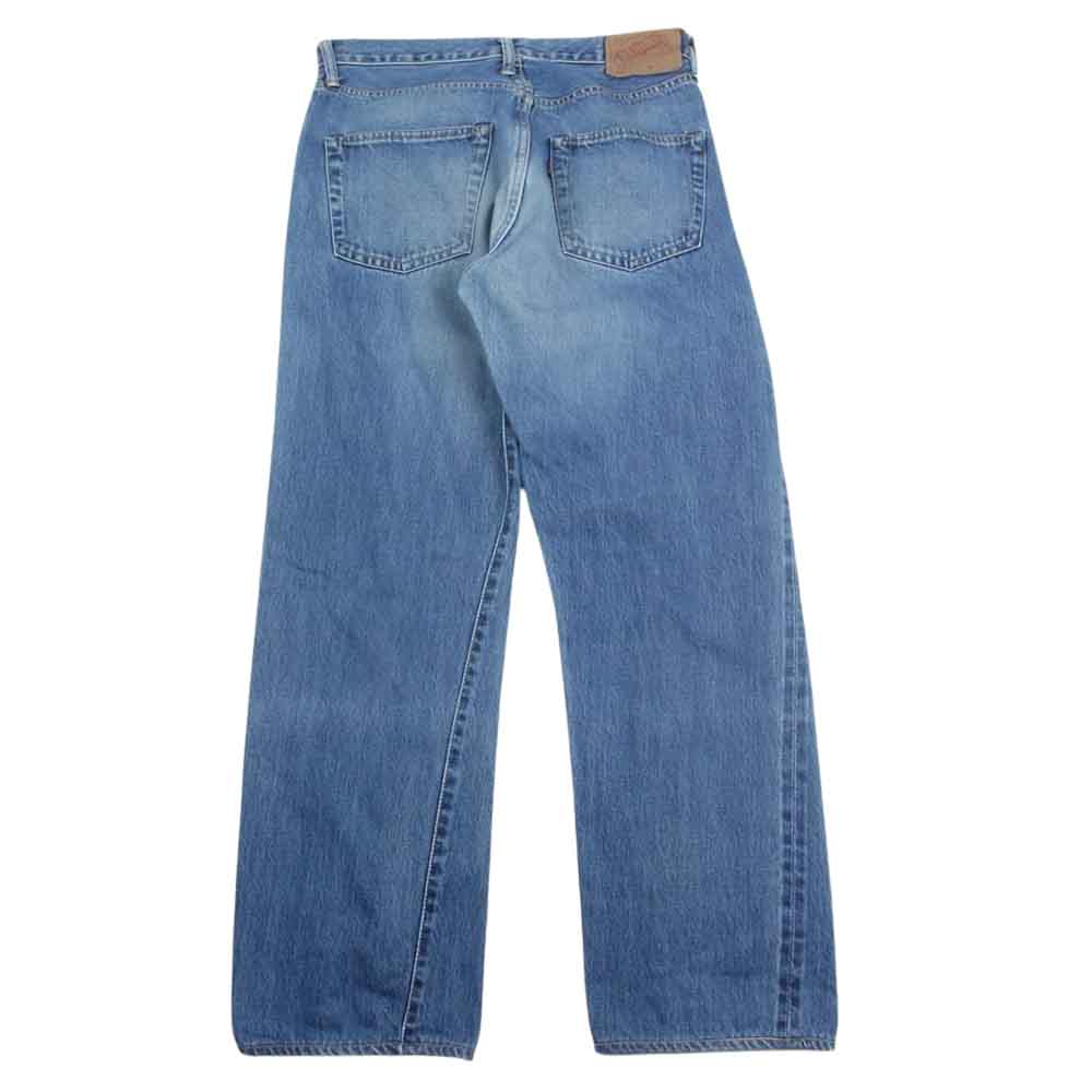 Denime ドゥニーム ボタンフライ 赤耳 裏リベット デニムパンツ インディゴブルー系【中古】