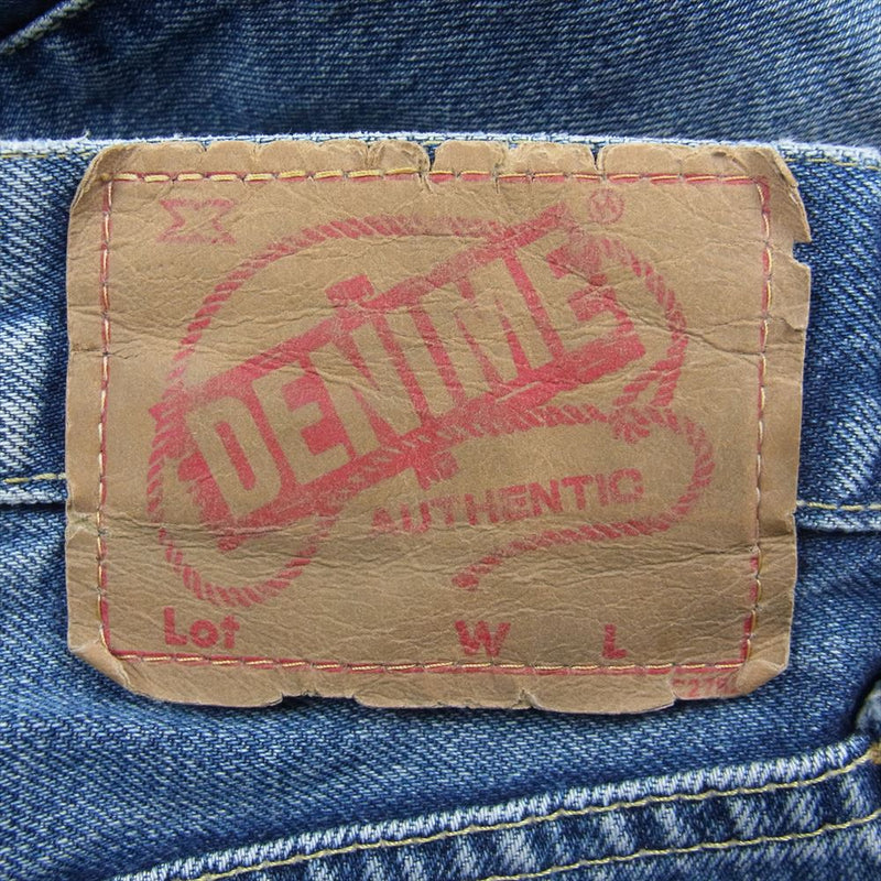 Denime ドゥニーム ボタンフライ 赤耳 裏リベット デニムパンツ インディゴブルー系【中古】