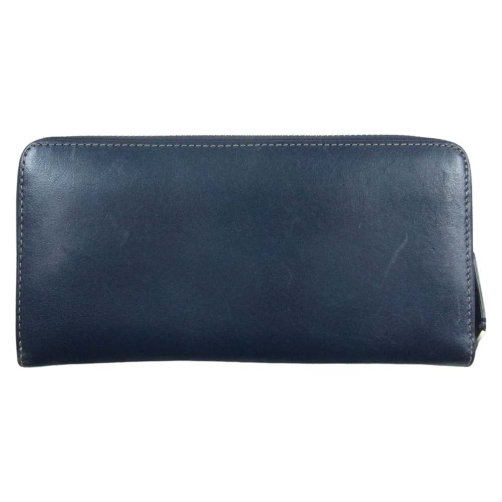 Paul Smith ポール・スミス 554-839 LONG BILLFOLD AND COIN WALLET ビルフォールド ラウンドジップ ロングウォレット 長財布 ネイビー系【中古】