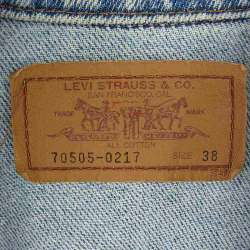 Levi's リーバイス ヴィンテージ 70505-0217 デニム ジャケット インディゴブルー系 38【中古】