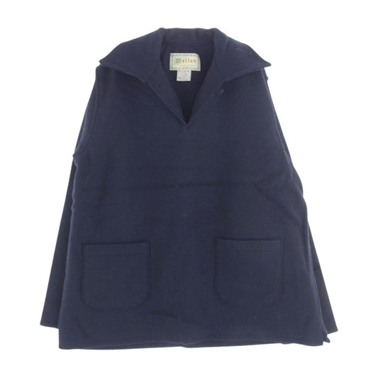 メルトン USA製 CPO スキッパー プルオーバー ジャケット ネイビー系 M【中古】