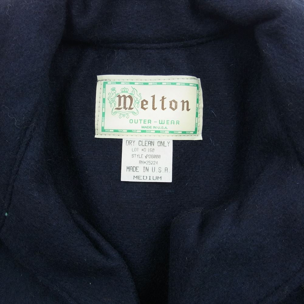 メルトン USA製 CPO スキッパー プルオーバー ジャケット ネイビー系 M【中古】