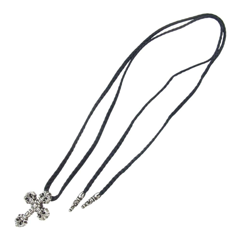 CHROME HEARTS クロムハーツ（原本無） FILIG CROSS-XSM LB フィリグリー クロス XS ペンダントトップ レザー ブレード ネックレス シルバー系【中古】