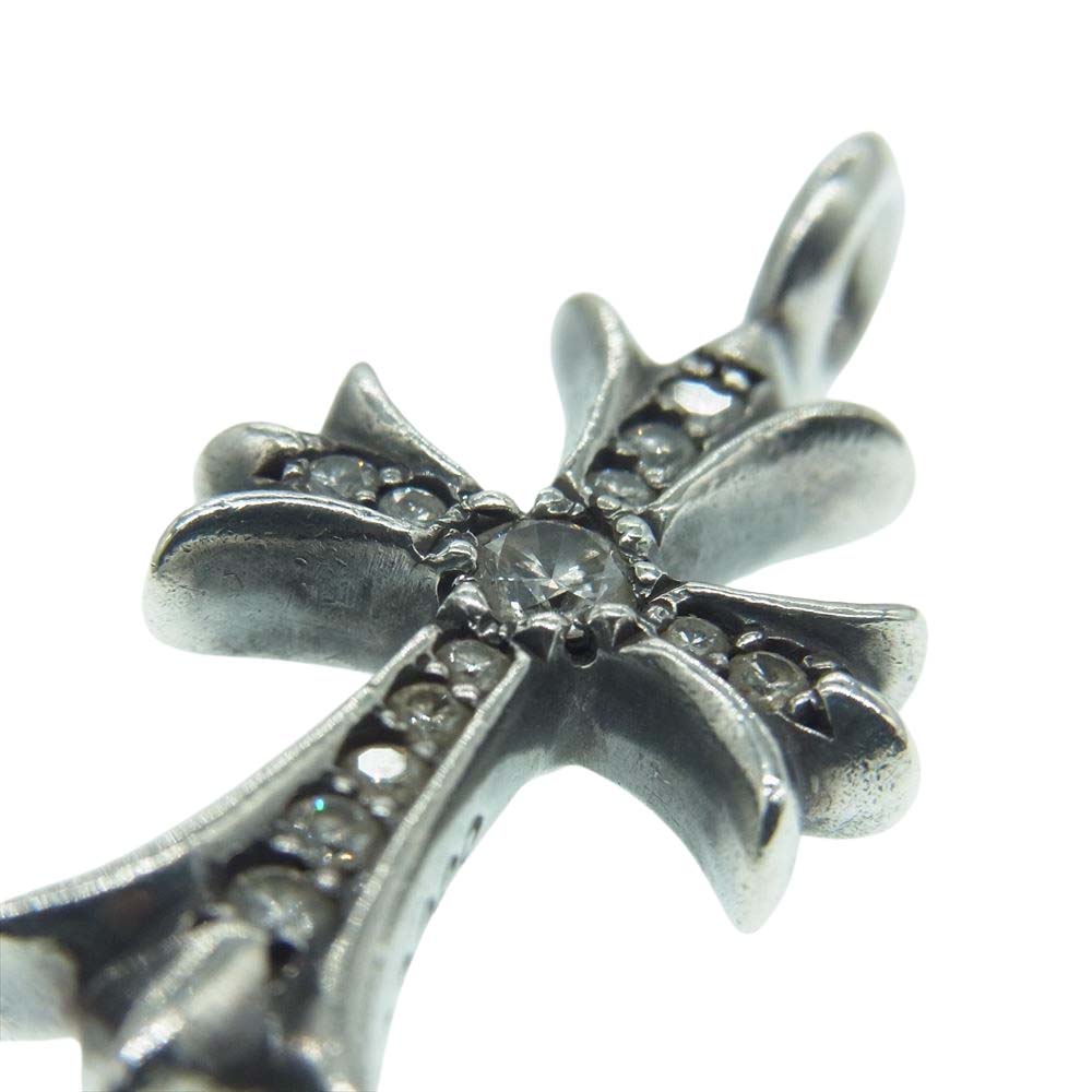 CHROME HEARTS クロムハーツ（原本有） TNY CH CRS-F P/DIA タイニーファット クロス パヴェダイヤ ペンダントトップ シルバー系【中古】