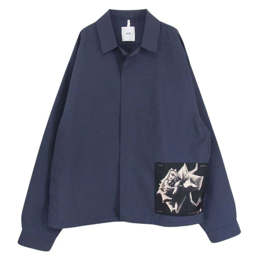 オーエーエムシー 20SS OAMQ603486 SYSTEM SHIRT システム シャツ ネイビー系 XL【中古】