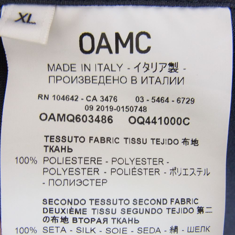 オーエーエムシー 20SS OAMQ603486 SYSTEM SHIRT システム シャツ ネイビー系 XL【中古】