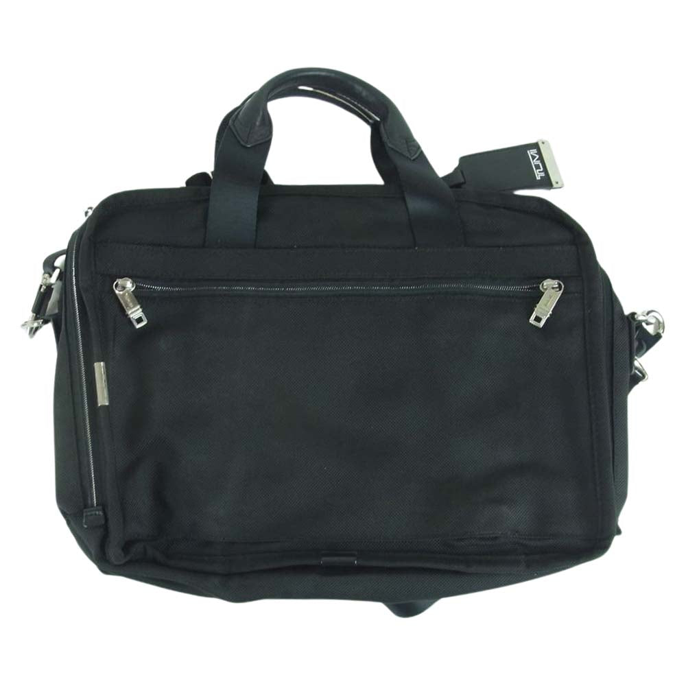 TUMI トゥミ 26142LE2 Organizer Brief オーガーナイザー ブリーフ 2WAY ショルダー バッグ 中国製 ブラック系【中古】