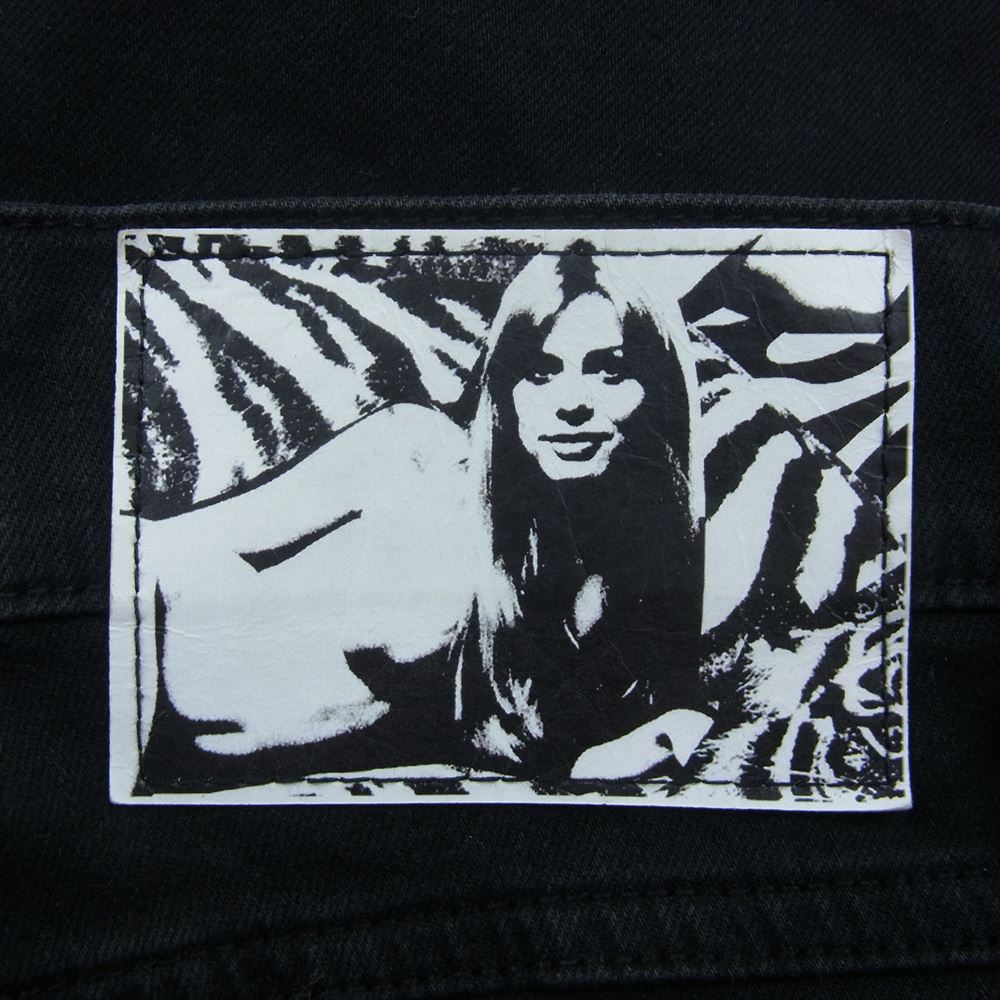 HYSTERIC GLAMOUR ヒステリックグラマー 06173AP05 THEE HYSTERIC XXX スタッズ チノ スリム パンツ 30インチ ブラック系 30【中古】