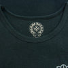 CHROME HEARTS クロムハーツ（原本無） セメタリー CHプラス CHクロスプリント ワッフル サーマル 長袖 カットソー ブラック系 S【中古】