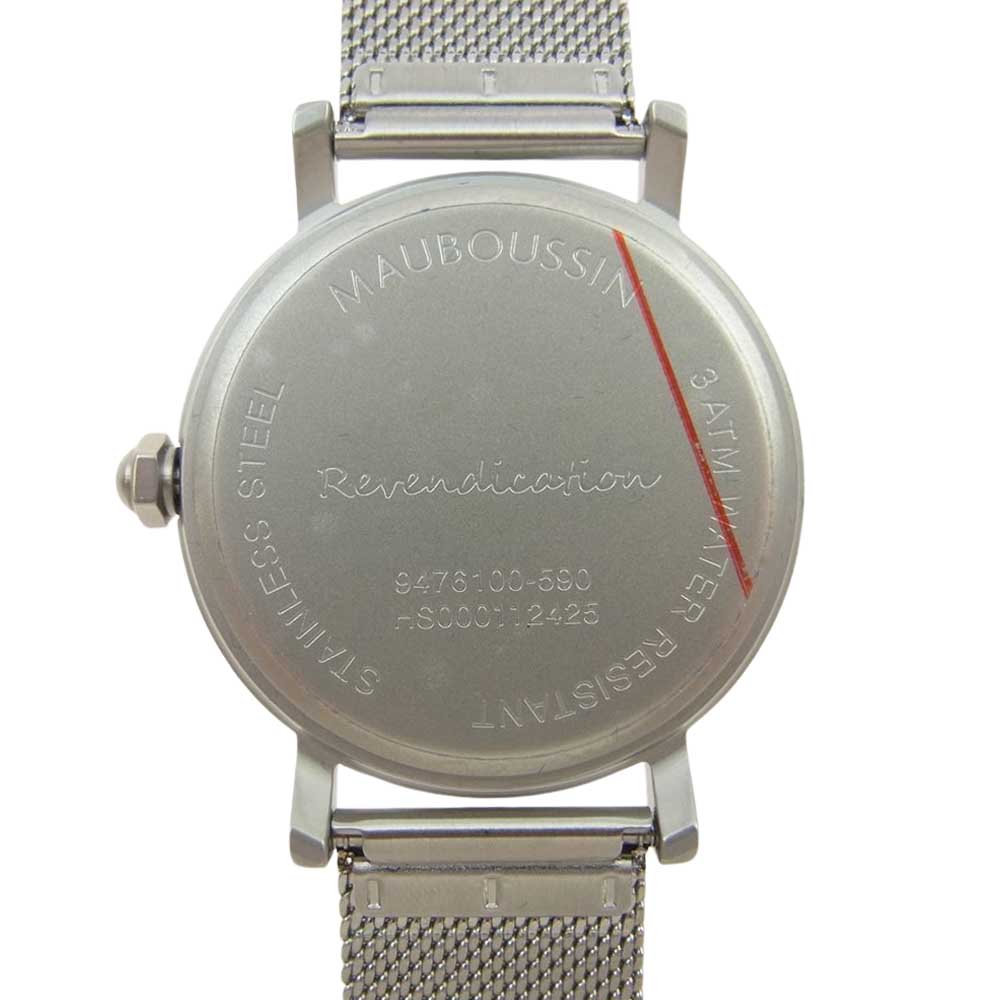 モーブッサン  9476100-590 クォーツ ウォッチ 腕時計 シルバー系【中古】