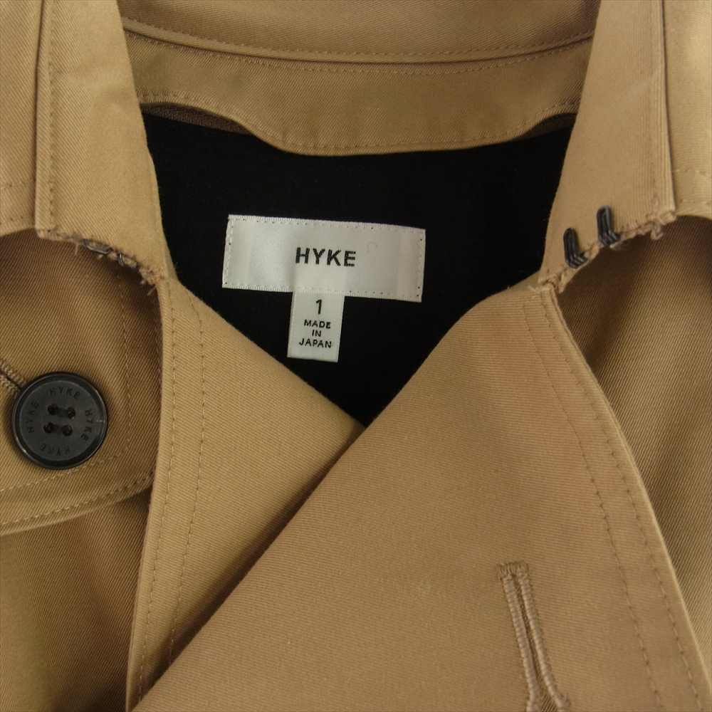 HYKE ハイク 15SS 151-17005 COTTON BELTED TRENCH COAT コットン ベルテッド トレンチ コート ライナー付き ライトブラウン系 1【中古】
