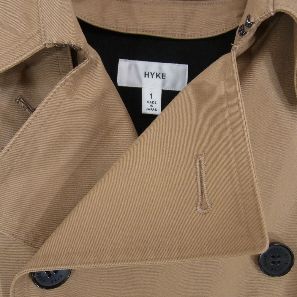 HYKE ハイク 151-17005 ライナー付 トレンチ コート ベージュ系 1【中古】