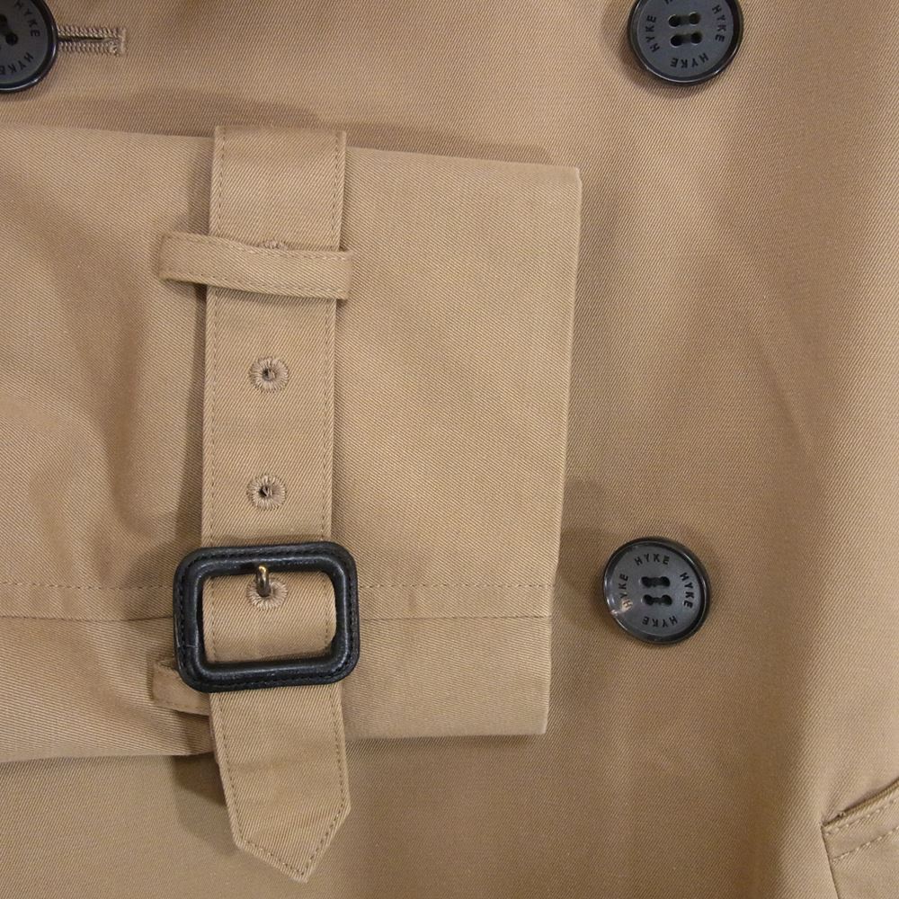 HYKE ハイク 151-17005 ライナー付 トレンチ コート ベージュ系 1【中古】