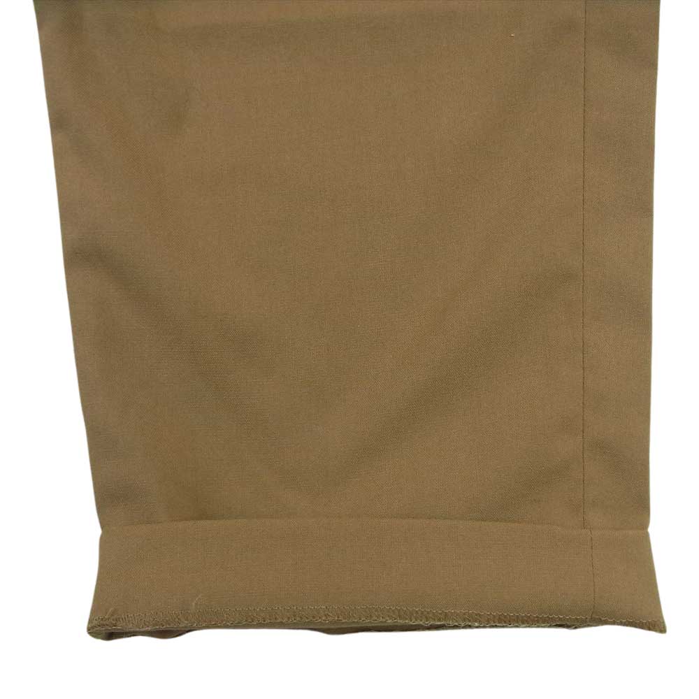 HYSTERIC GLAMOUR ヒステリックグラマー 02171AP13 1タック シングル スラックス ワイド パンツ ブラウン系 L【中古】