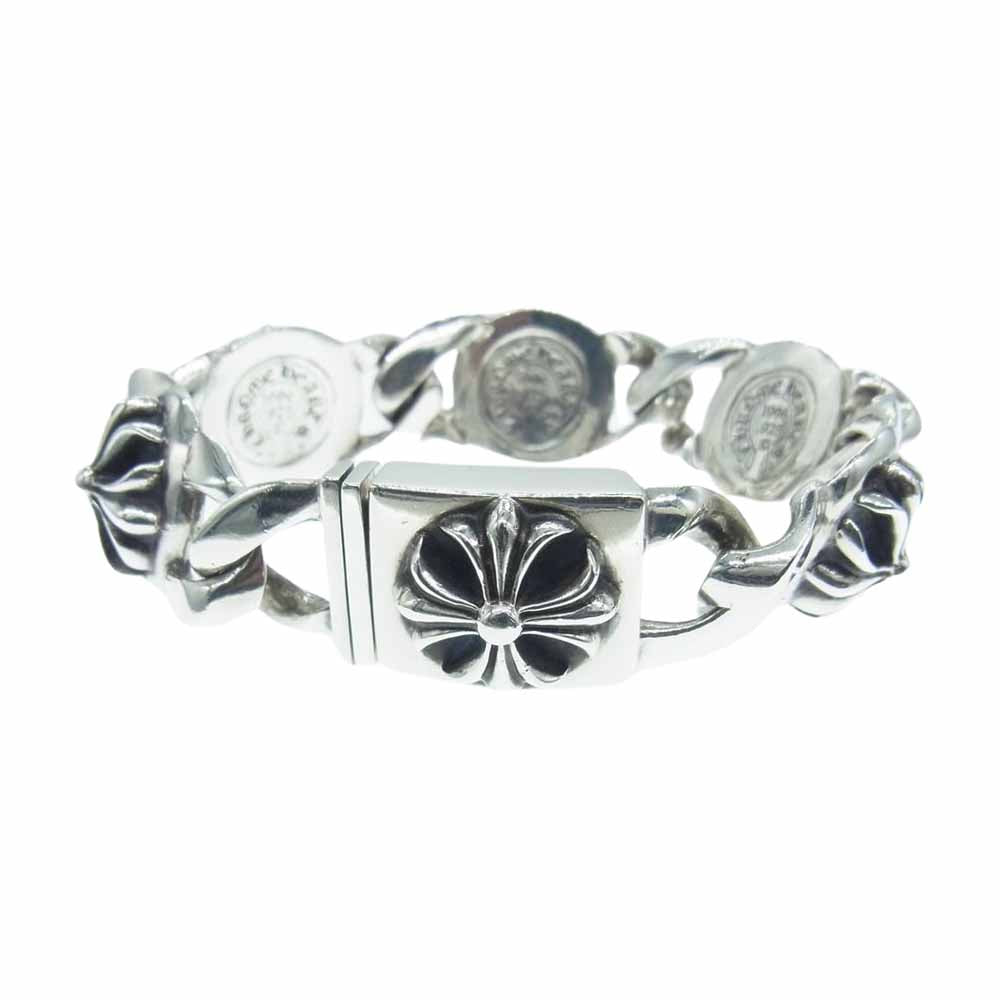 CHROME HEARTS クロムハーツ（原本無） CROSS 5LINK クロスリンク ブレスレット 5リンク シルバー系【中古】