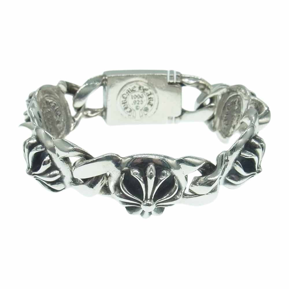 CHROME HEARTS クロムハーツ（原本無） CROSS 5LINK クロスリンク ブレスレット 5リンク シルバー系【中古】
