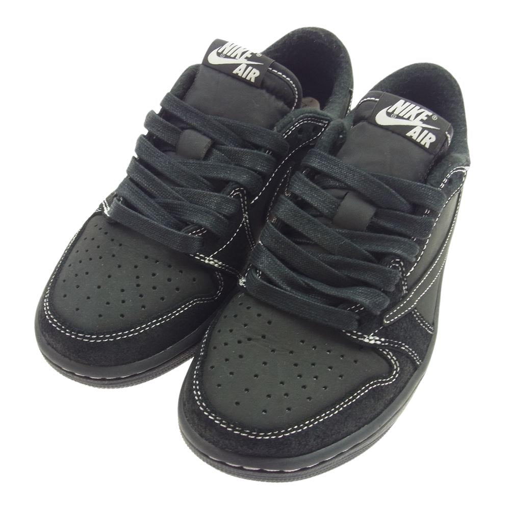 NIKE AIR JORDAN ナイキ ジョーダン DM7866-001 × Travis Scott Air Jordan 1 LOW OG BLACK PHANTOMP ブラックファントム スニーカー ブラック系 24.0cm【中古】