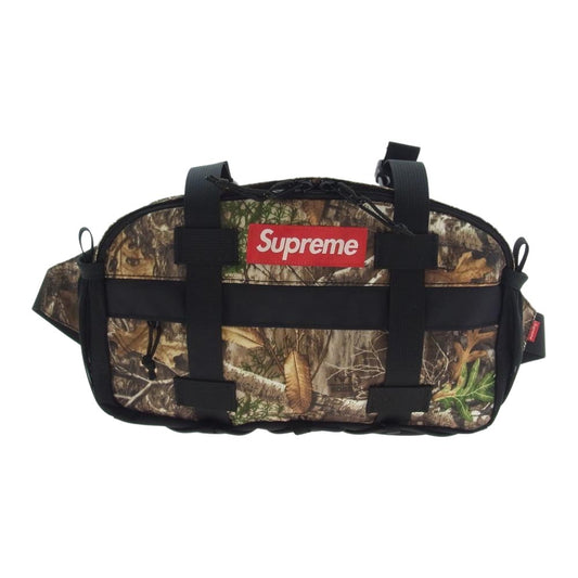 Supreme シュプリーム 19AW Waist Bag Real Tree Camo リアルツリーカモ ウェストバッグ カーキ系【美品】【中古】