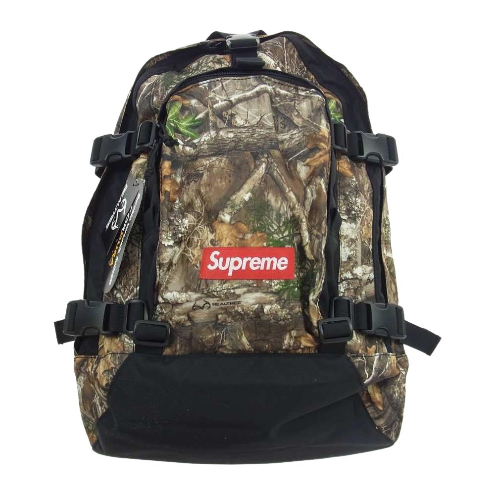 Supreme シュプリーム 19AW Backpack Real Tree Camo リアルツリーカモ バッグパック リュック ブラウン系【極上美品】【中古】