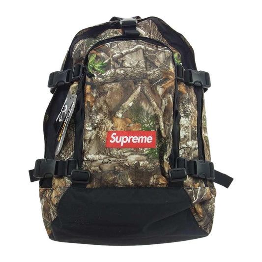 Supreme シュプリーム 19AW Backpack Real Tree Camo リアルツリーカモ バッグパック リュック ブラウン系【極上美品】【中古】